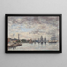 Amberes, barcos en el Escalda - Eugène Boudin — cuadro enmarcado en la pared