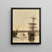 Avant-port de Trouville - Eugène Boudin — cuadro enmarcado en la pared