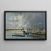 Bateaux ancrés dans le port de Portrieux - Eugène Boudin — cuadro enmarcado en la pared