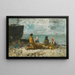 Berck, la playa - Eugène Boudin — cuadro enmarcado en la pared
