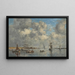 Camaret, el estuario - Eugène Boudin — cuadro enmarcado en la pared