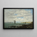 Costa de Bretaña - Eugène Boudin — cuadro enmarcado en la pared