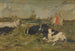 Vacas en el prado - Eugène Boudin — vista de la obra