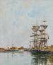Deauville Le Bassin - Eugène Boudin — artwork view