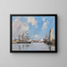 Deauville, el estanque - Eugène Boudin — cuadro enmarcado en la pared