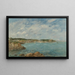 Douarnenez, la bahía vista desde la isla Tristan - Eugène Boudin — cuadro enmarcado en la pared