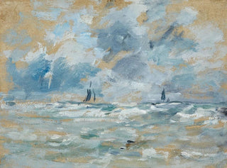 Efectos de nubes en alta mar - Eugène Boudin — vista de la obra