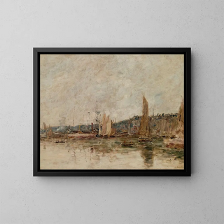 Eugne Boudin - Honfleur Le Port Le Matin.webp