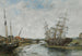 La Touques marea baja - Eugène Boudin — vista de la obra