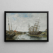 La Touques marea baja - Eugène Boudin — cuadro enmarcado en la pared