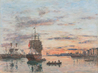 Le Havre, el puerto del futuro - Eugène Boudin — vista de la obra