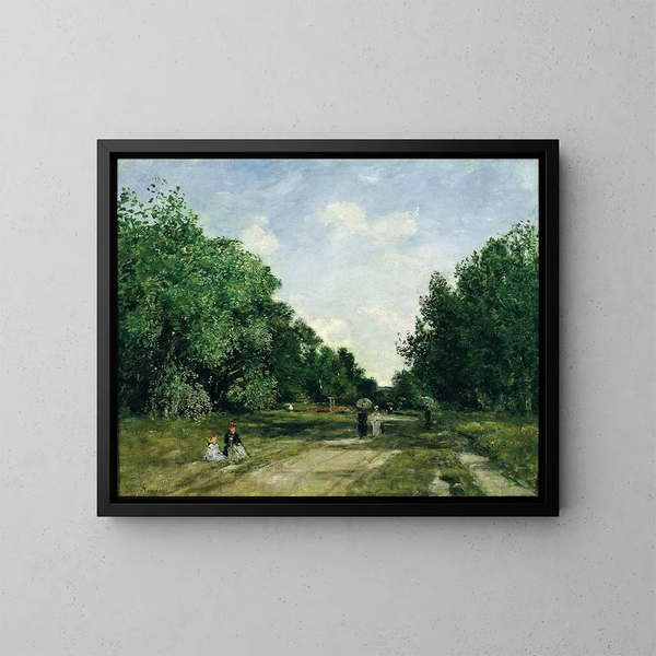 Parque Cordier en Trouville - Eugène Boudin — cuadro enmarcado en la pared