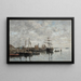 Portrieux le port - Eugène Boudin — cuadro enmarcado en la pared