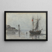 Rade aux environs d'Honfleur - Eugène Boudin — cuadro enmarcado en la pared