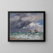 Bateaux a vela cerca de Trouville - Eugène Boudin — cuadro enmarcado en la pared