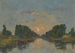 Saint-Valery-sur-Somme painting, moon effect on the canal - Eugène Boudin — artwork view