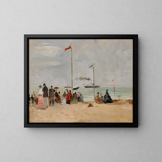 Eugne Boudin - Sur la plage de Trouville.webp