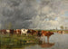 Herd Drinking - Eugène Boudin — artwork view