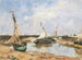 Barcas de Trouville entre las embarcaderos - Eugène Boudin — vista de la obra