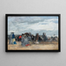 Trouville Escena de playa (Conflicto de casos) - Eugène Boudin — cuadro enmarcado en la pared