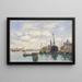 Paisaje marino en la Giudecca, Venecia - Eugène Boudin — cuadro enmarcado en la pared
