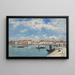 Venice view from San Giorgio - Eugène Boudin — framed artwork on a wall