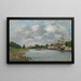 Vista del puerto de Saint-Valery-sur-Somme - Eugène Boudin — cuadro enmarcado en la pared