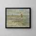 Veleros en el mar - Eugène Boudin — cuadro enmarcado en la pared
