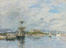 Vista del puerto de Antibes, el muelle por la mañana - Eugène Boudin — vista de la obra