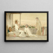 The Christ at the home of Martha and Mary - Eugène Buland — framed artwork on a wall