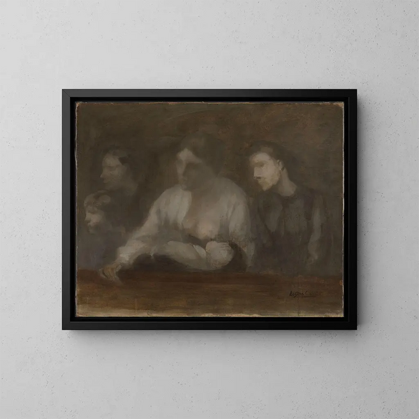 A Family - Eugène Carrière — framed artwork on a wall