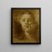 Head of Woman - Eugène Carrière — framed artwork on a wall