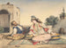 Una pareja marroquí en su terraza - Eugène Delacroix — vista de la obra