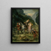 Angelic and the Wounded Médor - Eugène Delacroix — framed artwork on a wall