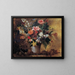 Naturaleza muerta con flores - Eugène Delacroix — cuadro enmarcado en la pared