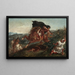 The Combat - Eugène Delacroix — framed artwork on a wall