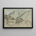 Paisaje de montaña - Eugène Delacroix — cuadro enmarcado en la pared