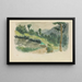 Sentier sur le flanc d'une montagne, Eaux-Bonnes, les Pyrénées - Eugène Delacroix — framed artwork on a wall