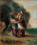 Selim y Zuleika - Eugène Delacroix — vista de la obra