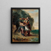 Selim y Zuleika - Eugène Delacroix — cuadro enmarcado en la pared