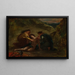 Saint Sebastian with Saint Irene and assistant - Eugène Delacroix — framed artwork on a wall
