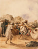 Los jugadores ambulantes - Eugène Delacroix — vista de la obra