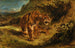 Tigre a la espera - Eugène Delacroix — vista de la obra