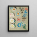 Estudio de flores - Eugène Delacroix — cuadro enmarcado en la pared