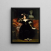 Retrato de Mme Jules-Antoine Droz - Eugène Devéria — cuadro enmarcado en la pared