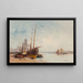 Bateaux au port - Eugène Galien-Laloue — cuadro enmarcado en la pared