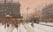 El Gran Bulevar bajo la nieve - Eugène Galien-Laloue — vista de la obra