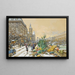 Le Quai aux Fleurs et la Conciergerie - Eugène Galien-Laloue — framed artwork on a wall