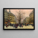 Los Grandes Boulevards, París - Eugène Galien-Laloue — cuadro enmarcado en la pared