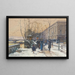 Les bords de la Seine près de Châtelet - Eugène Galien-Laloue — framed artwork on a wall